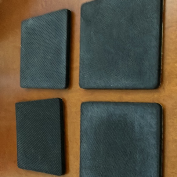 VINTAGE ROBERT RODENBURGER 3.5” SQUARE FOAM COASTERS FEATURING “POPPY GARDEN” - Picture 9 of 12